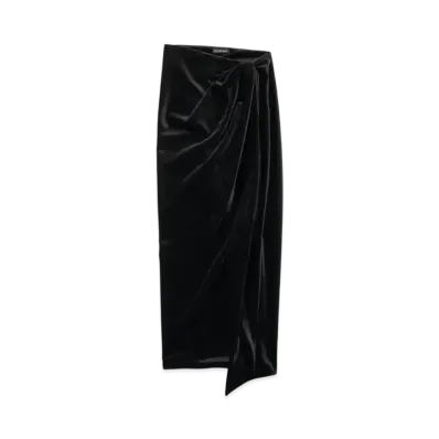 BALENCIAGA Women's Wrap Skirt "Black"