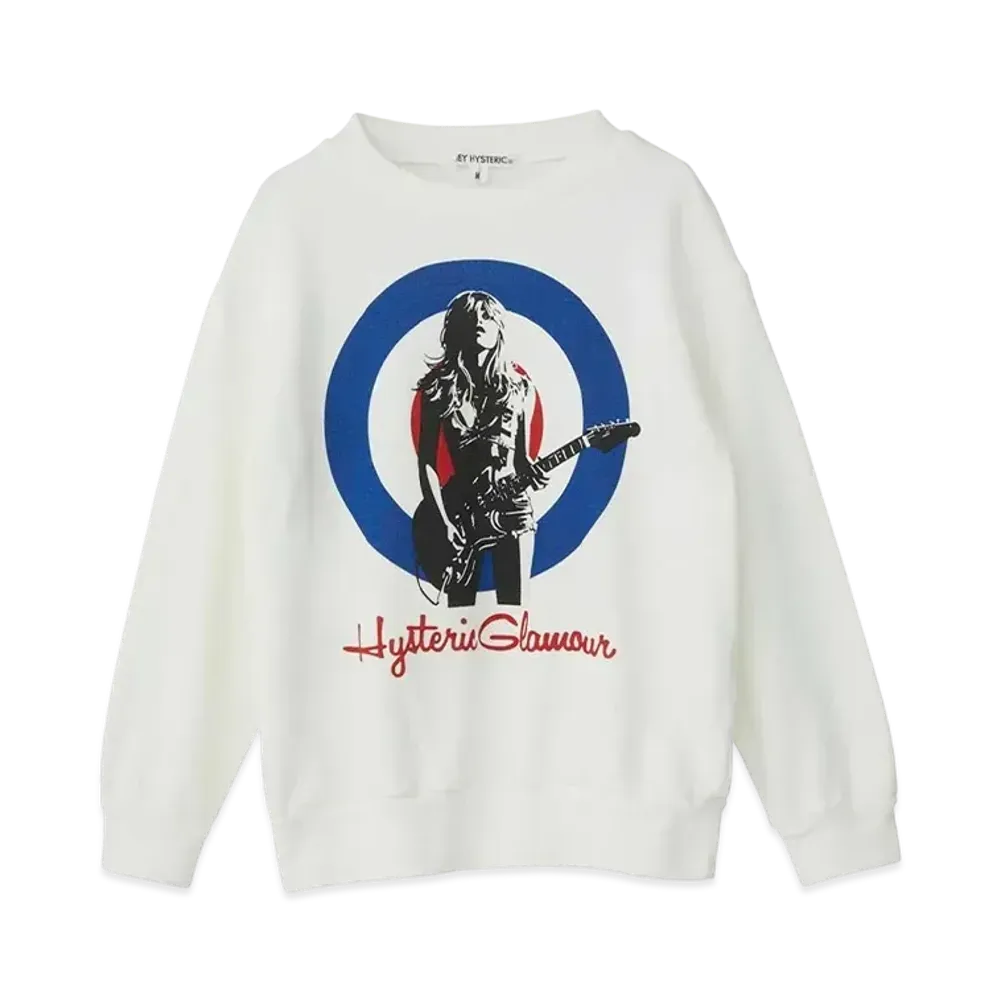 HYSTERIC GLAMOUR UK Tribute Sweatshirt "White"