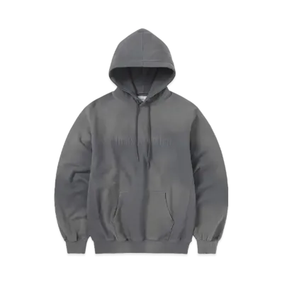 thisisneverthat Faded Embroidery Hoodie "Dark Grey"