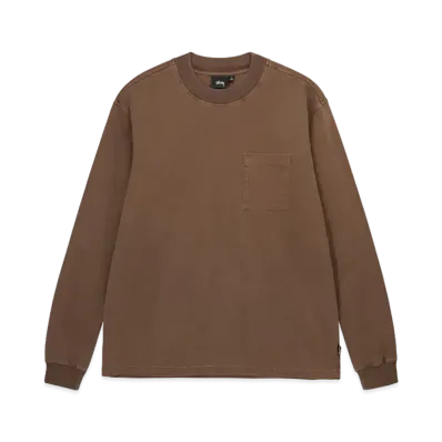 Stussy Pigment Dyed Mock Neck "Brown"