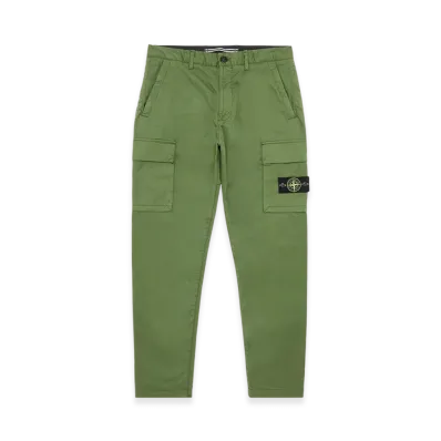 Stone Island 32310 Cotton Gabardine Garment Dyed Cargo Pants - 22FW "Olive Green"