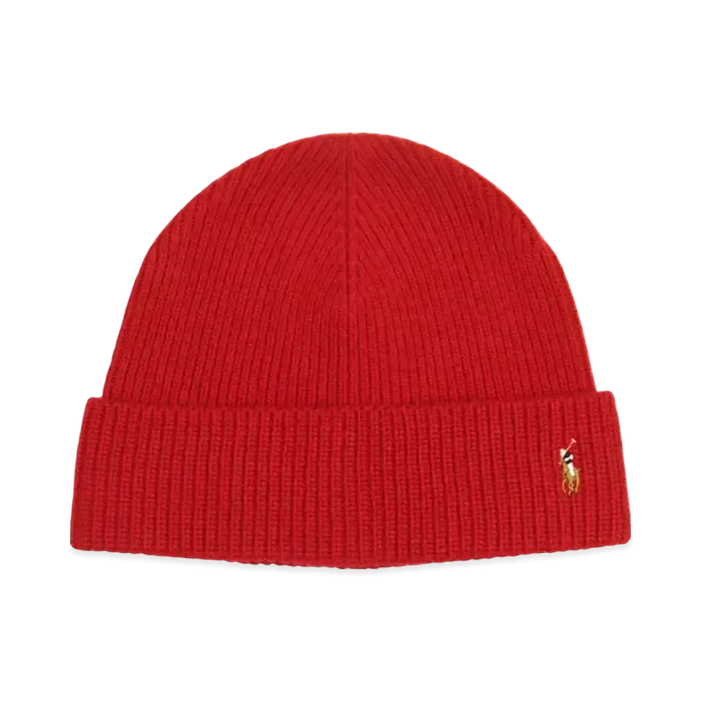 Polo Ralph Lauren Signature Cuff Hat "Red"