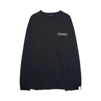 MANASTASH TOPO CAMO LOGO L/S TEE "BLACK"