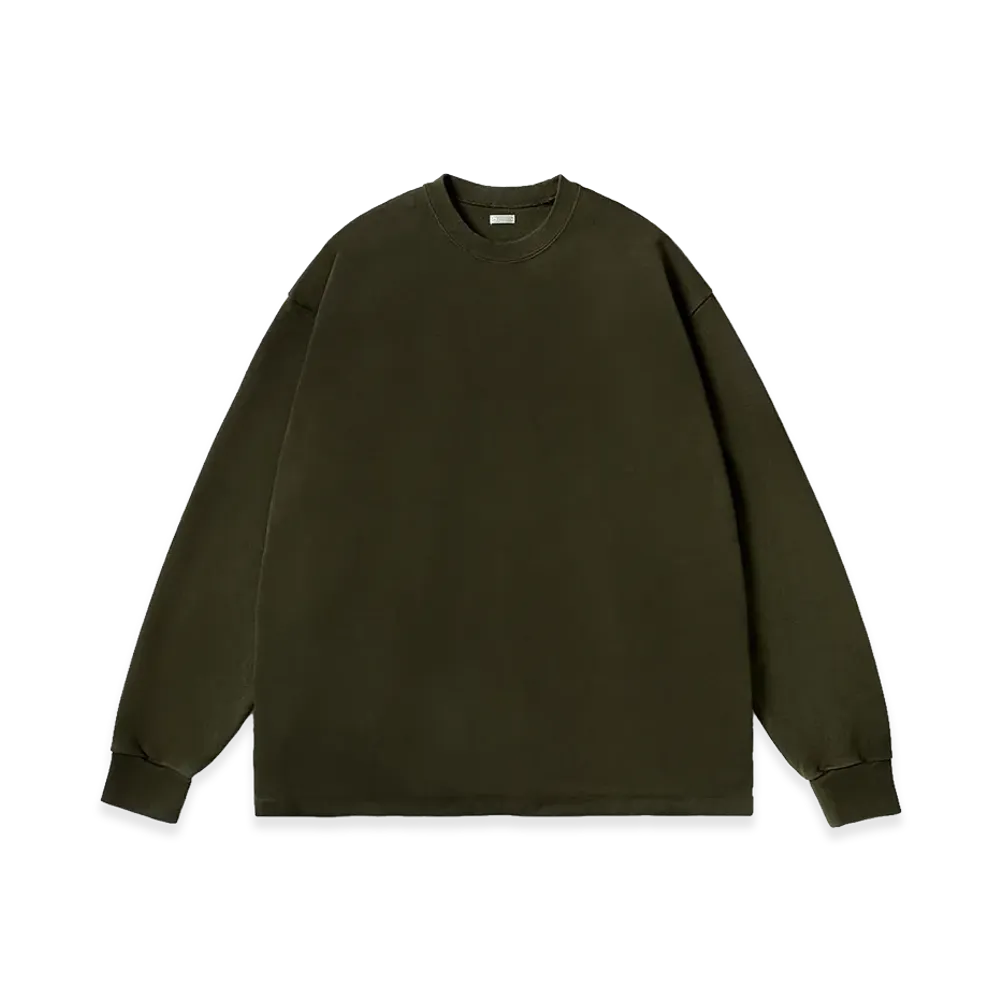 A.PRESSE Vintage L/S T-Shirt "Olive"