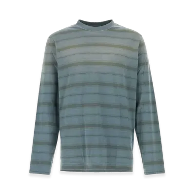 OUR LEGACY Embroidered Cotton Oversize T-Shirt "Stripped"