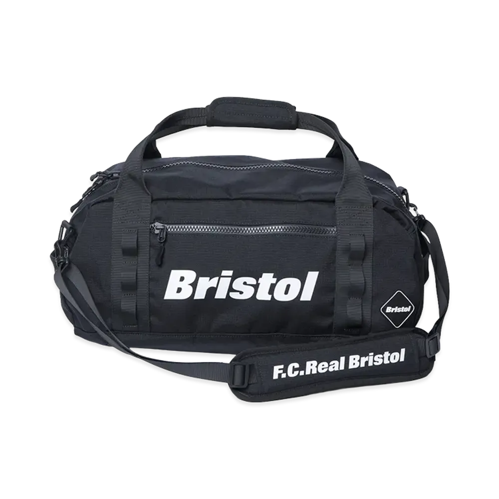 F.C.Real Bristol Cordura Ripstop Duffle Bag "Black"