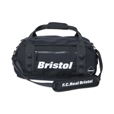 F.C.Real Bristol Cordura Ripstop Duffle Bag "Black"