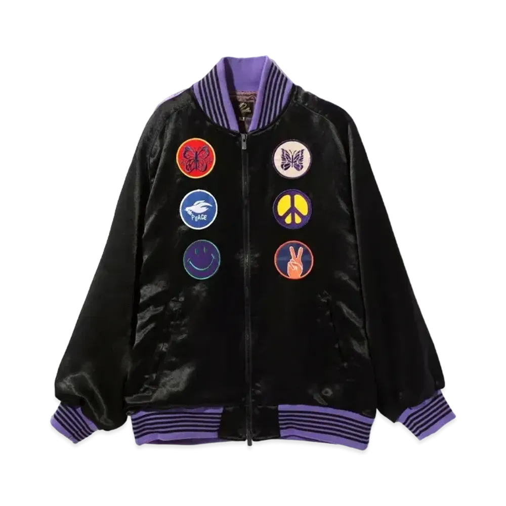 Needles Award Jacket Acetate Sateen "Black"