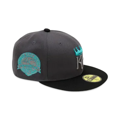 NEW ERA x THE CAP 59Fifty Quick Tip Kansas City Royals "Graphite/Black"