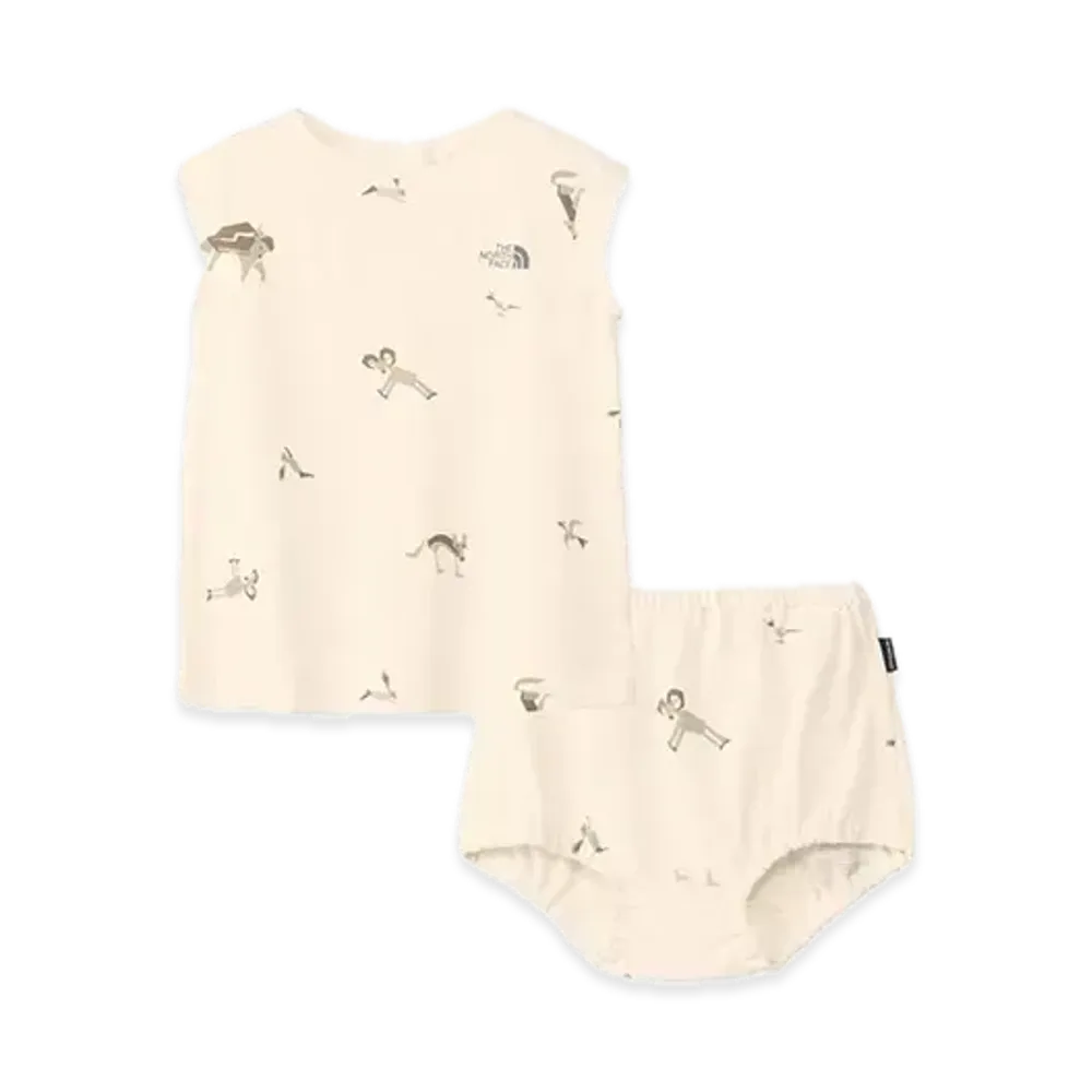 The North Face Baby Little Breeze French Sleeve One Piece & Bloomers "Cutout Animals"