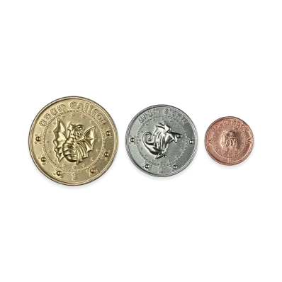 BANDAI "Ichiban Kuji" -Harry Potter Magical Holiday!- D Prize Gringotts Bank Coin Set MASTERELIVE COLLECTION