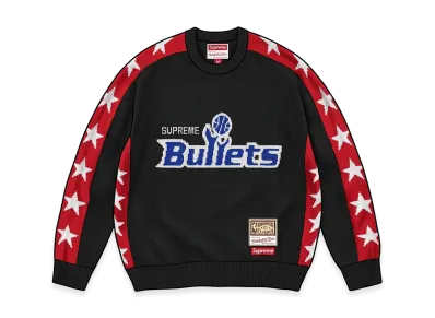 Supreme x Mitchell & Ness Teams Sweater "Black"
