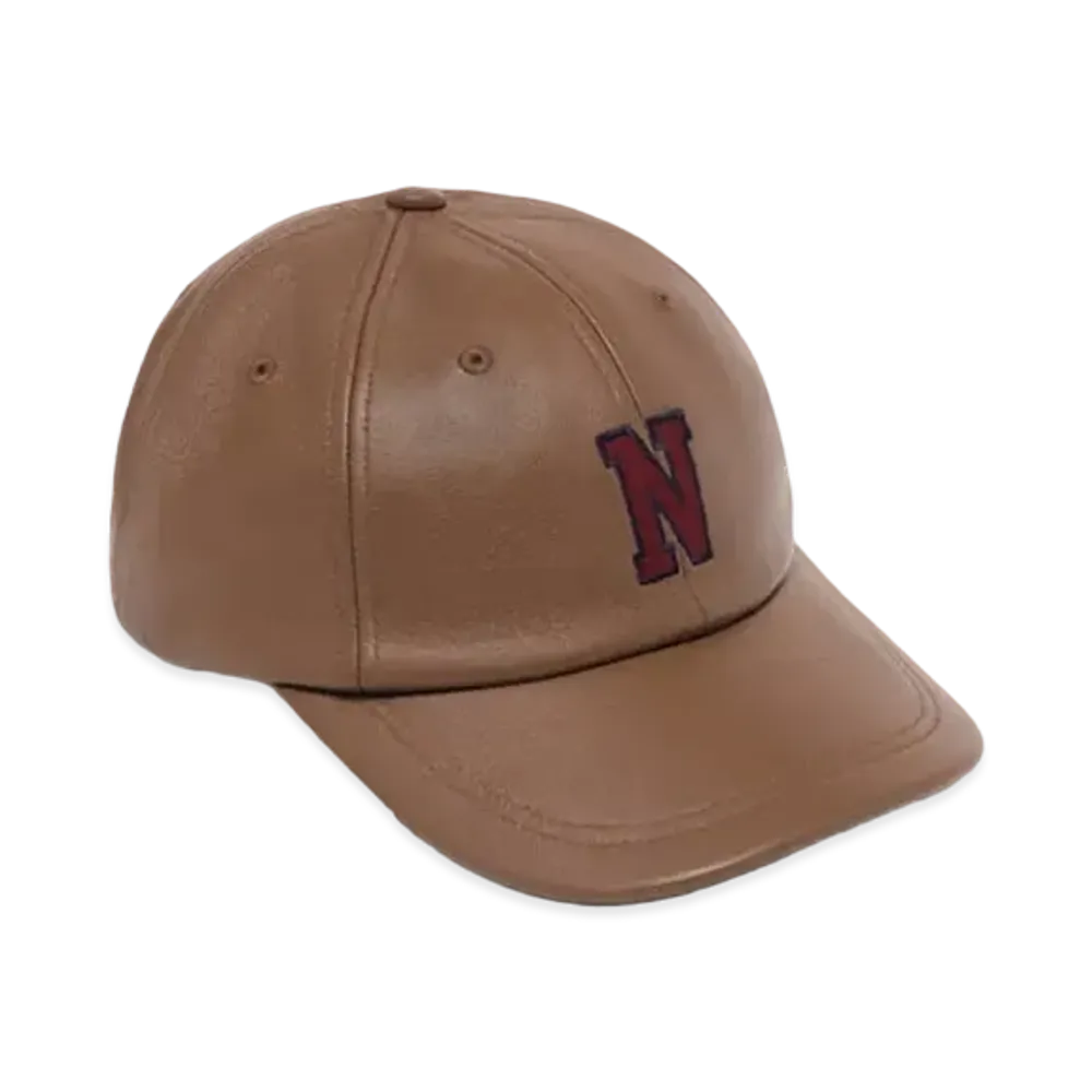 Noah Leather Collegiate 6-Panel "Tan"