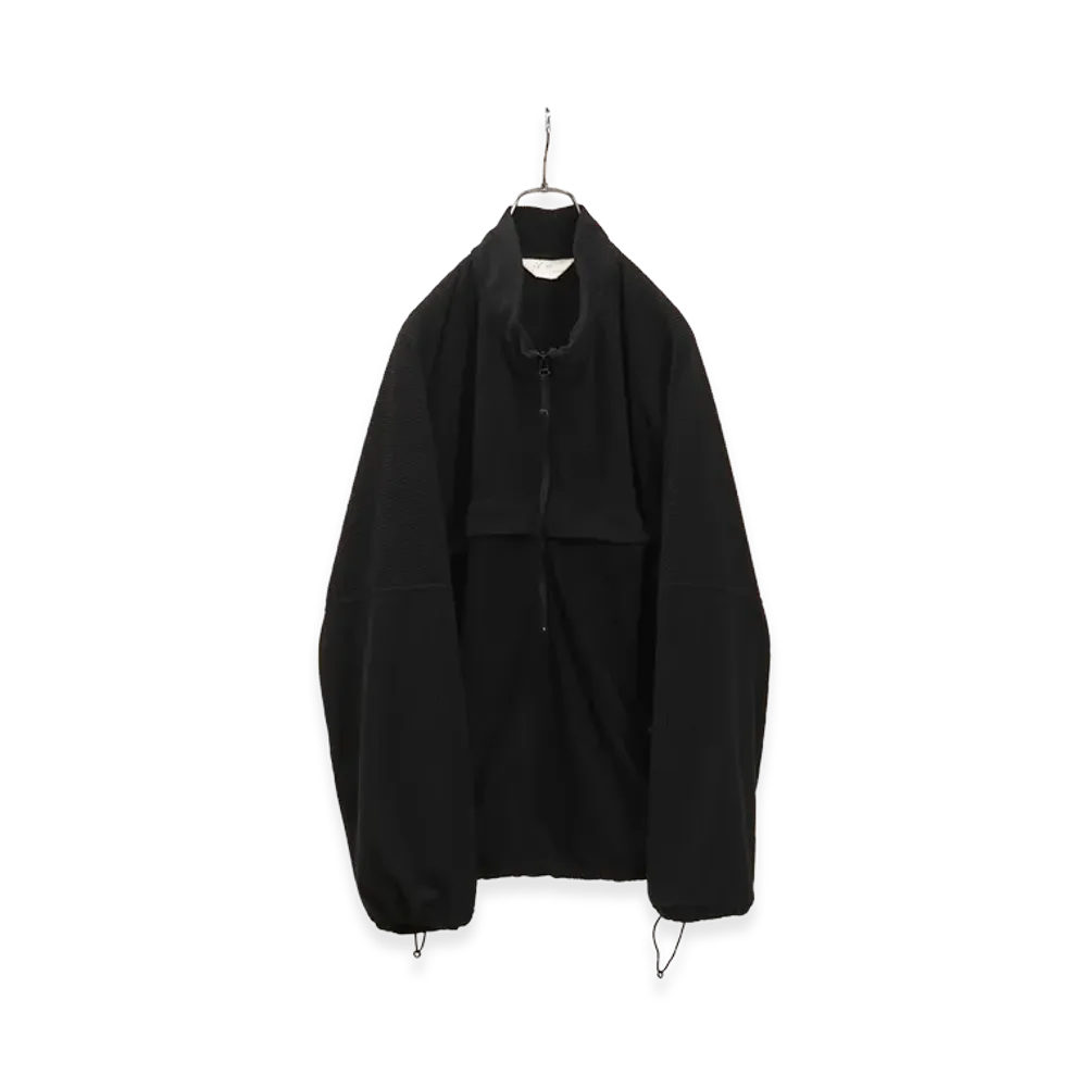 ANCELLM Kimono Zip Fleece "Black"