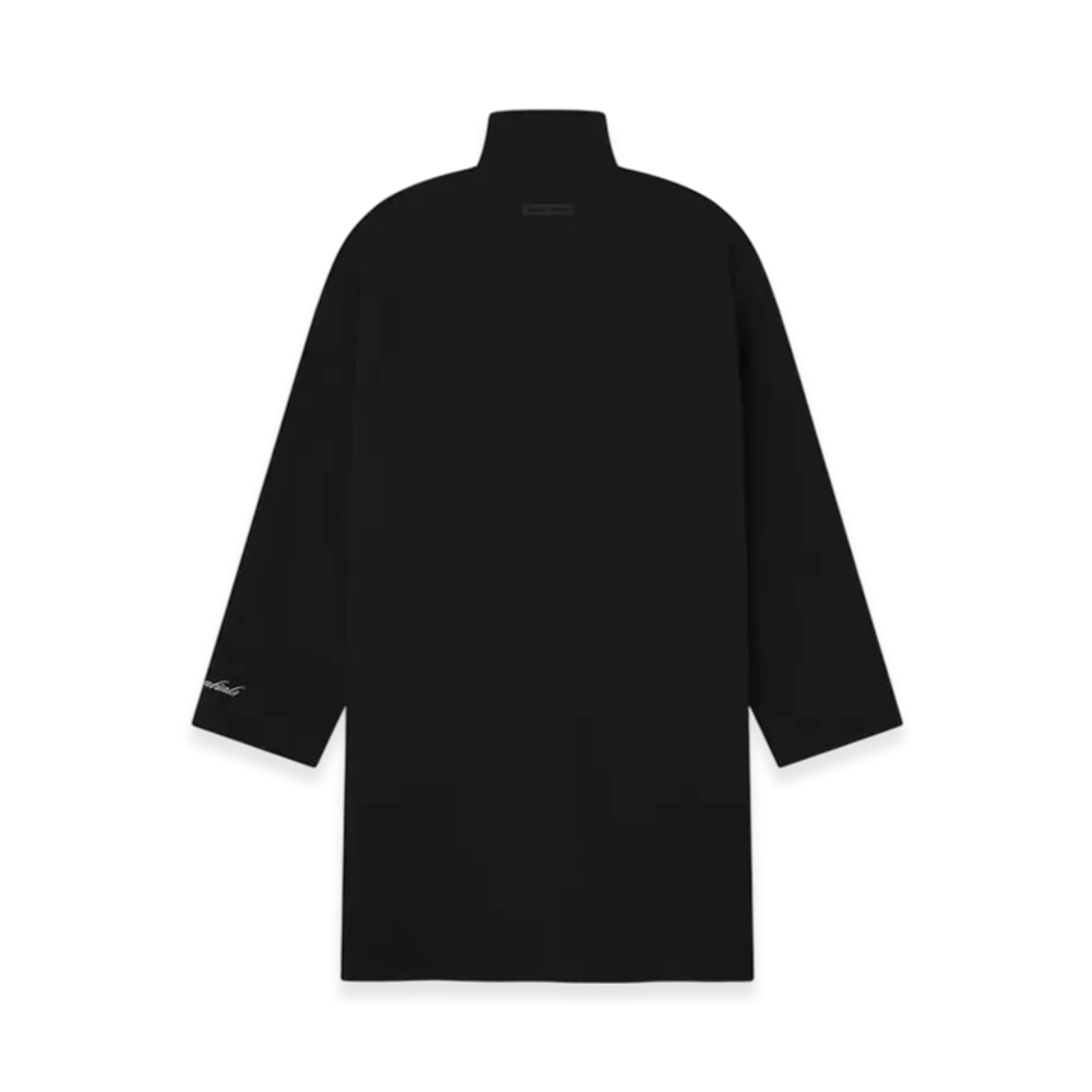 FEAR OF GOD ESSENTIALS Sporty Nylon High Neck Jacket "Jet Black"