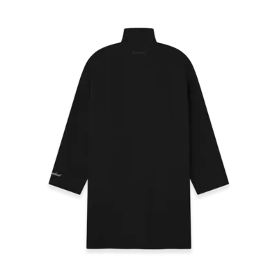 FEAR OF GOD ESSENTIALS Sporty Nylon High Neck Jacket "Jet Black"