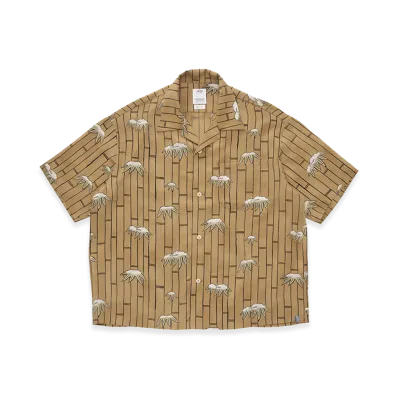visvim Copa Shirt S/S Bamboo (Chirimen) "Beige"