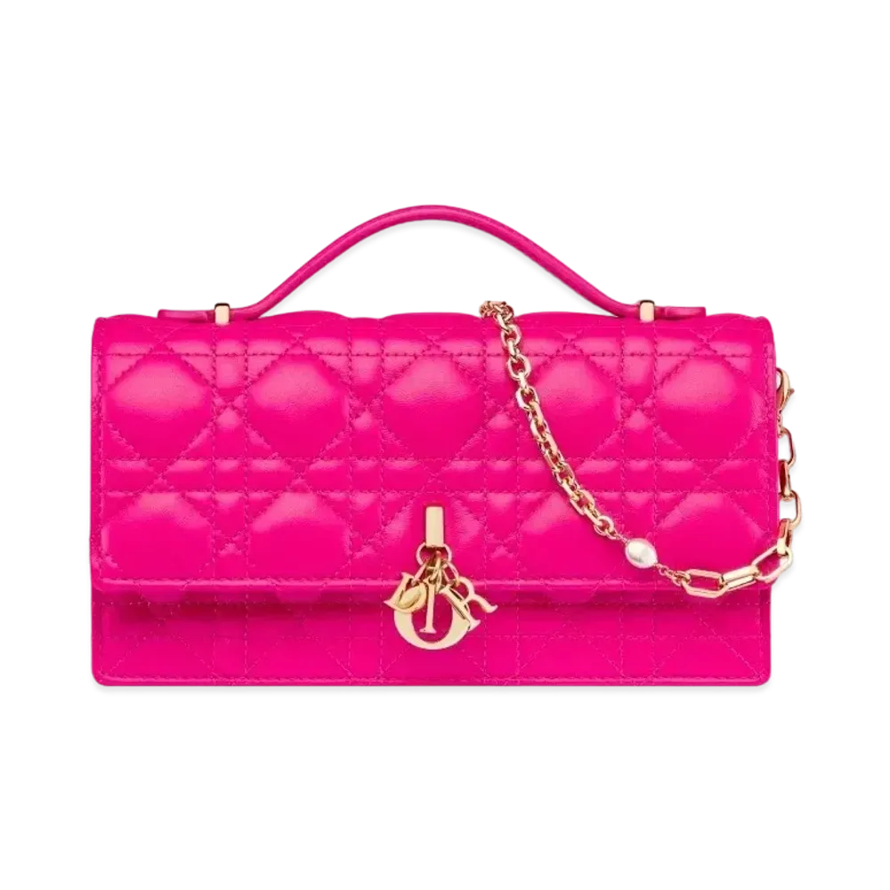 Dior Miss Dior Mini Bag Cannage Lambskin "Rani Pink"