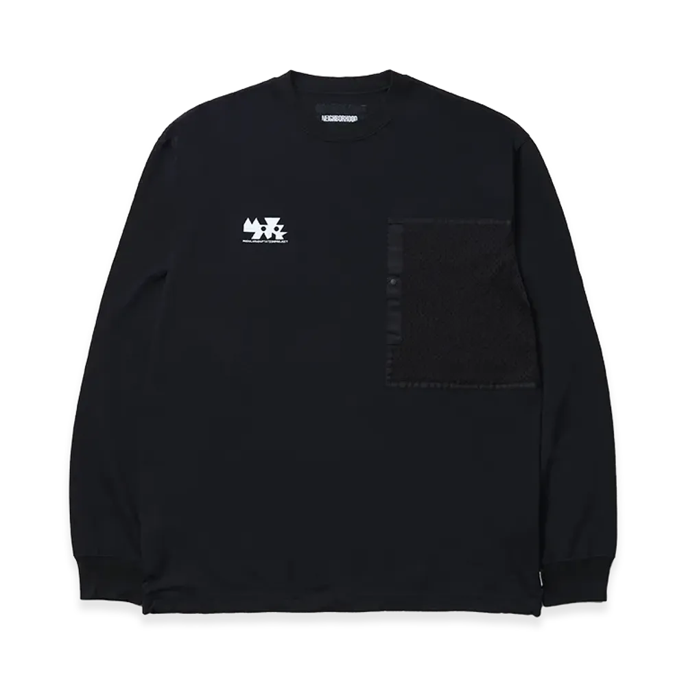 NEIGHBORHOOD Map . Crewneck LS-2 "Black"