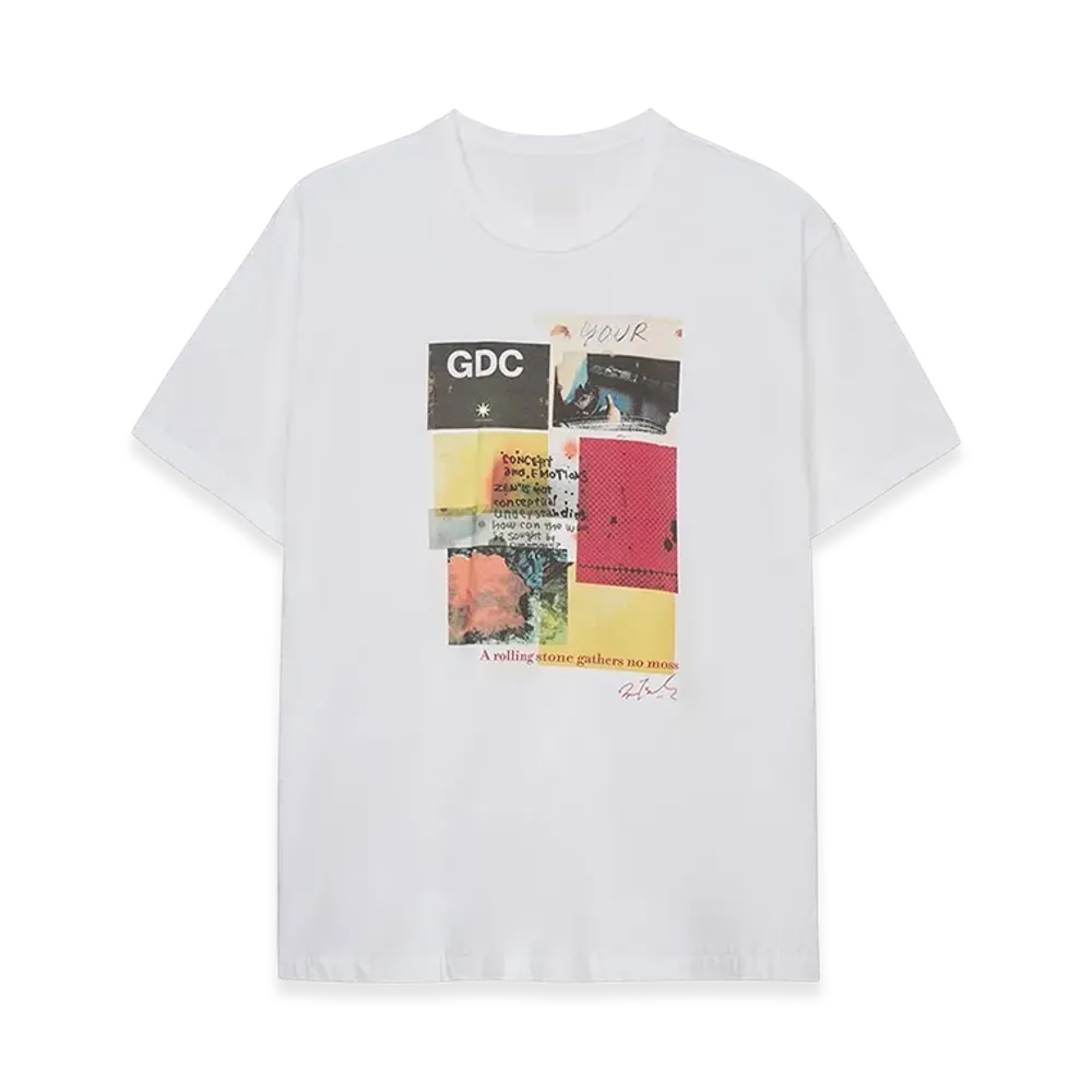 S'YTE x GDC Collage Art Graphic T-Shirt -Fluctuatingly 03- "White"