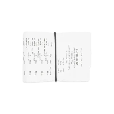 Supreme x MM6 Maison Margiela Receipt Wallet "White"