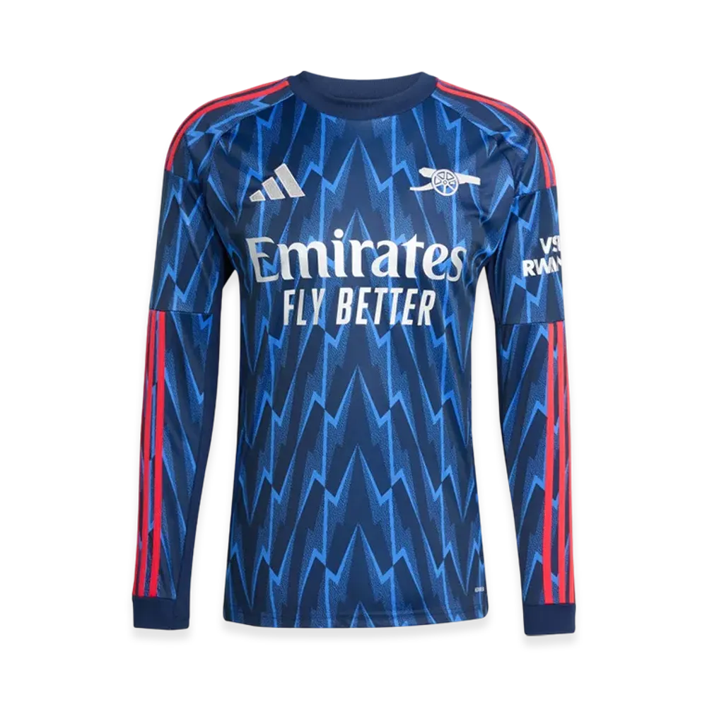 adidas Arsenal 25/26 Long-Sleeve Away Jersey "Night Indigo/Grey Two"