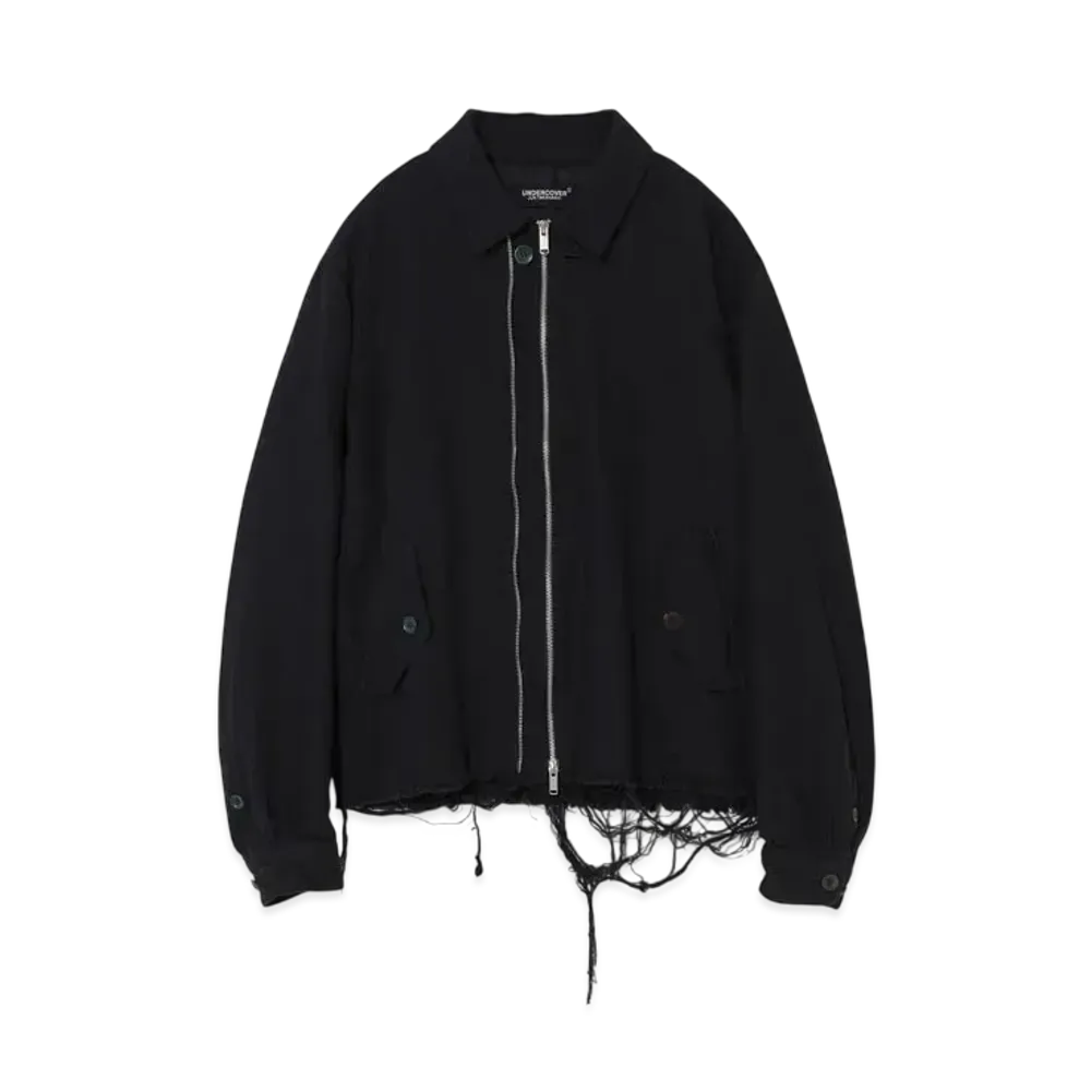 UNDERCOVER Cotton zip-up blouson "Navy"