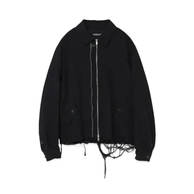 UNDERCOVER Cotton zip-up blouson "Navy"