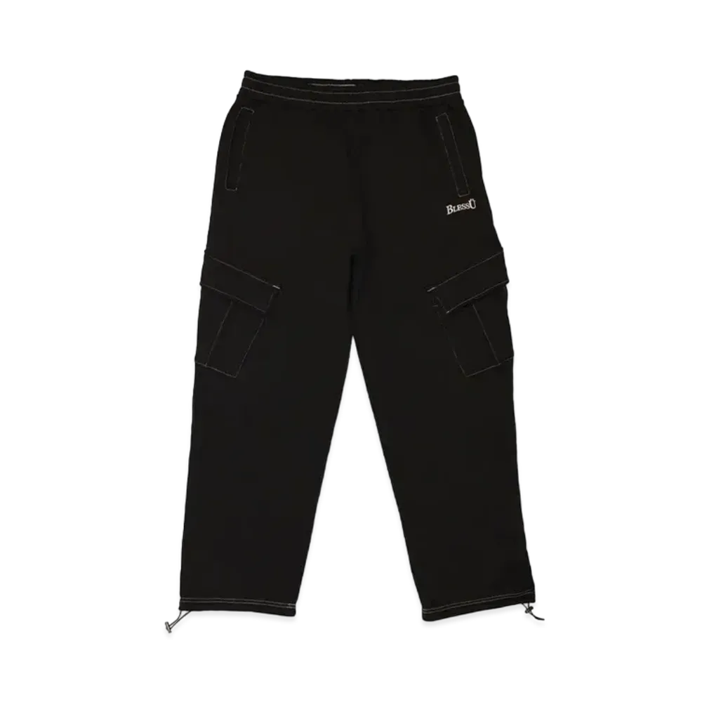BLESS U Tech Cargo Sweat Pants "Black"