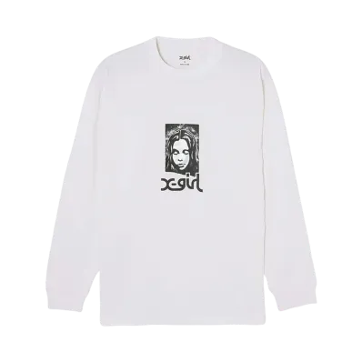 X-Girl Grunge X-Girl Face L/S Tee "White"