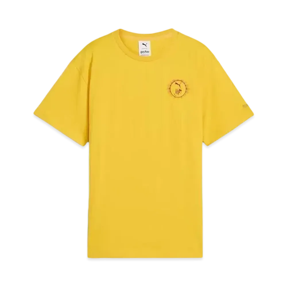 PUMA x Harry Potter Boys Relax Graphic Short Sleeve T-Shirt "Yellow Sizzle"