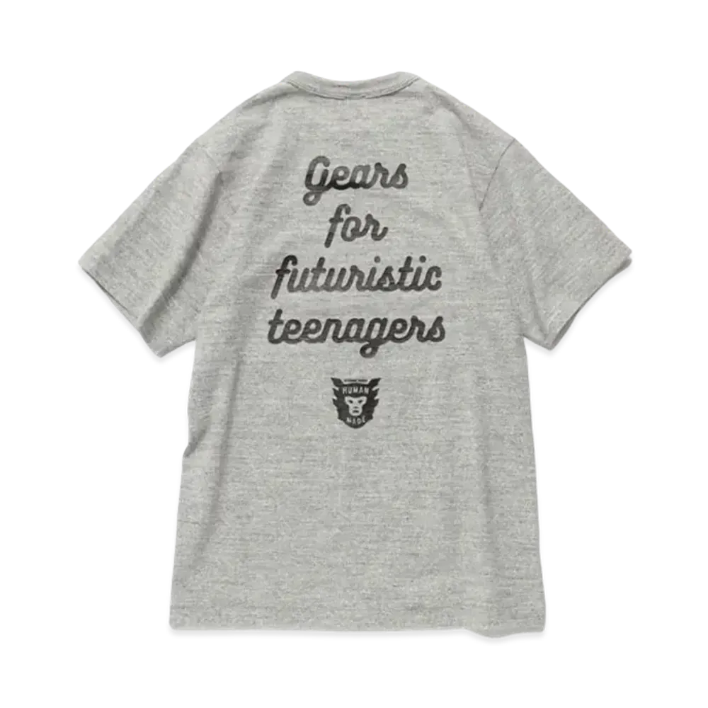 HUMAN MADE HEART BADGE T-SHIRT "Grey" HM24CS002