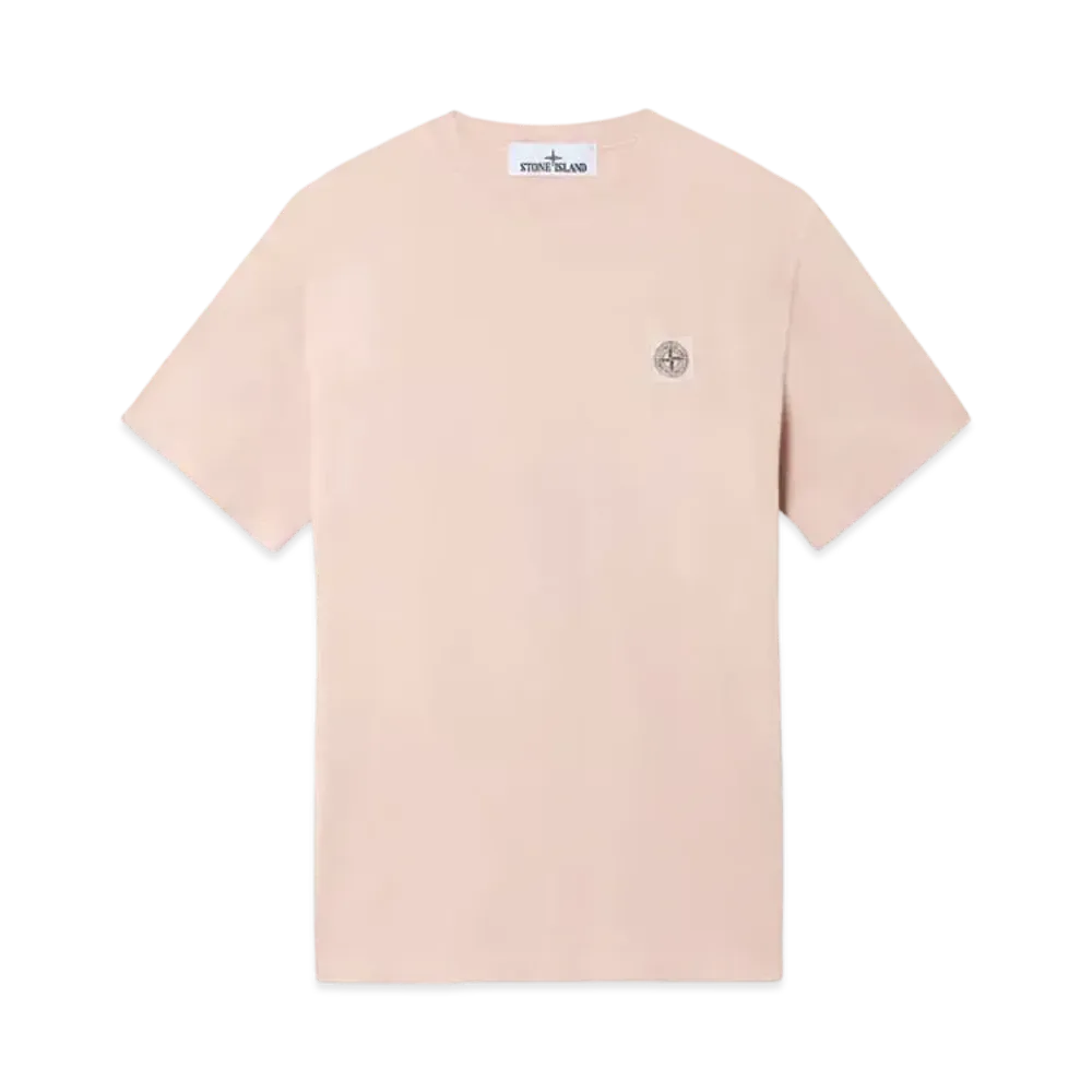 Stone Island 2100034 Combed Organic Cotton Jersey "Antique Rose"