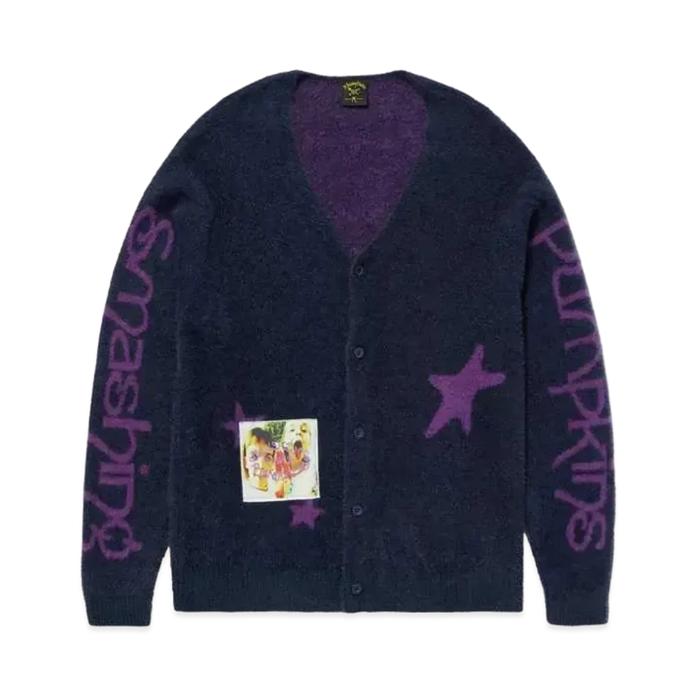 HUF x Smashing Pumpkins Siva Shaggy Cardigan "Navy"