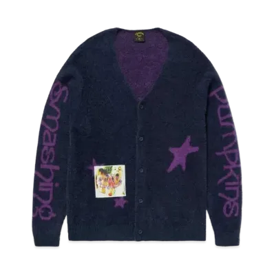 HUF x Smashing Pumpkins Siva Shaggy Cardigan "Navy"