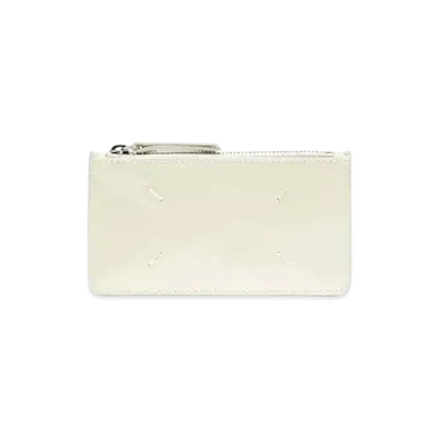 Maison Margiela Patent Card-Holder Wallet "Ivory"