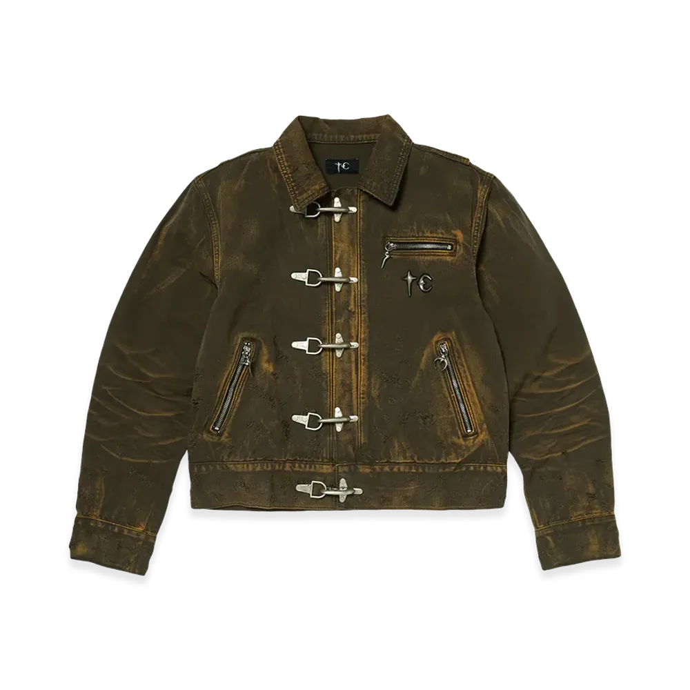 THUG CLUB TC Two Tone Washed Jacket "Olive"