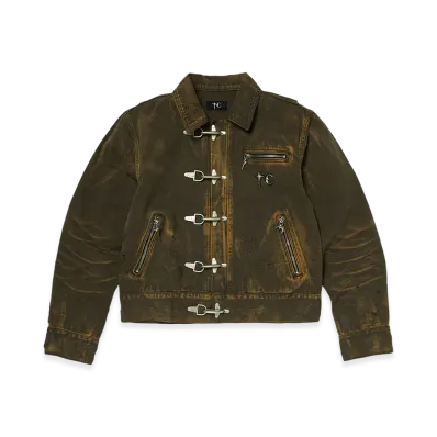 THUG CLUB TC Two Tone Washed Jacket "Olive"