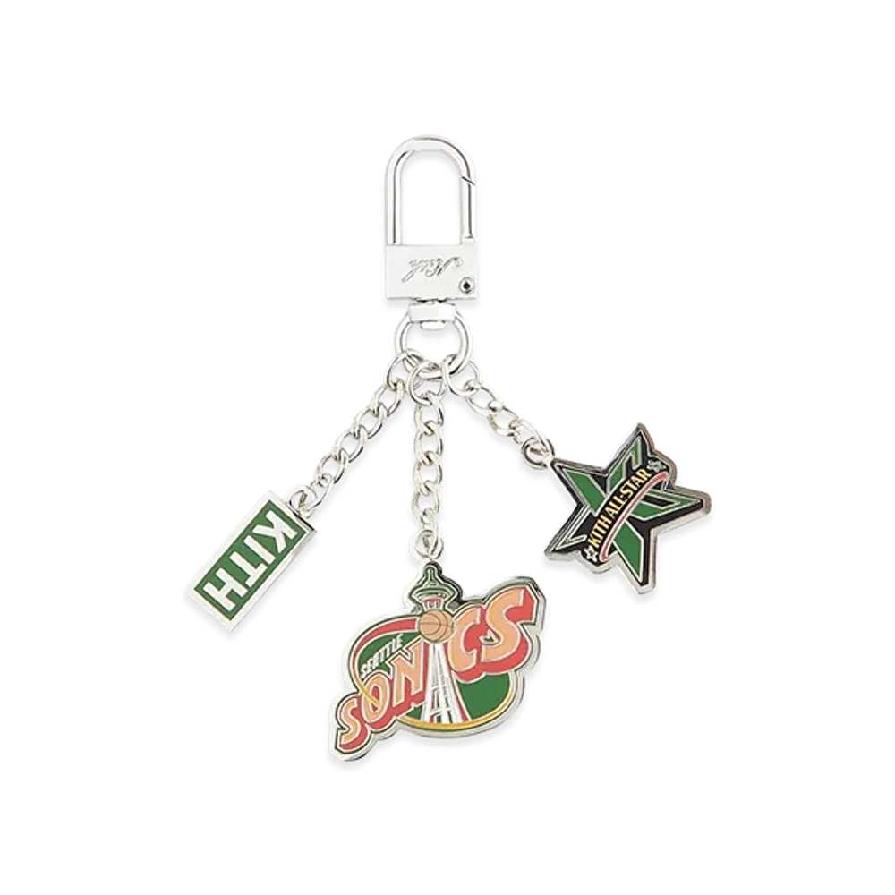 Kith x NBA All-Star Seattle SuperSonics Keychain "Silver"