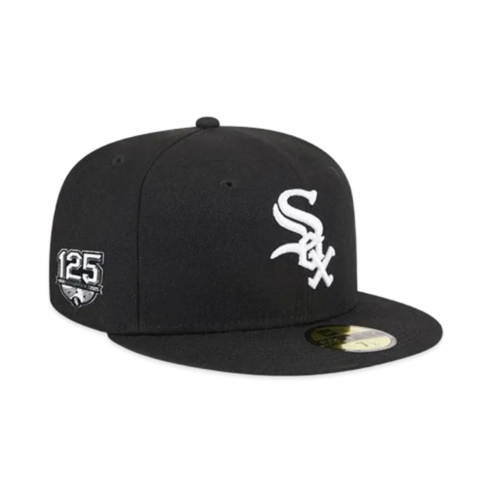 NEW ERA Memorial Patch Collection 59Fifty 125 Year Anniversary Side Patch Chicago White Sox "Black"