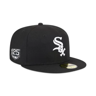 NEW ERA Memorial Patch Collection 59Fifty 125 Year Anniversary Side Patch Chicago White Sox "Black"