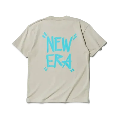 NEW ERA STORE LIMITED Short Sleeve Cotton T-shirt Tagging Regular Fit "Stone"