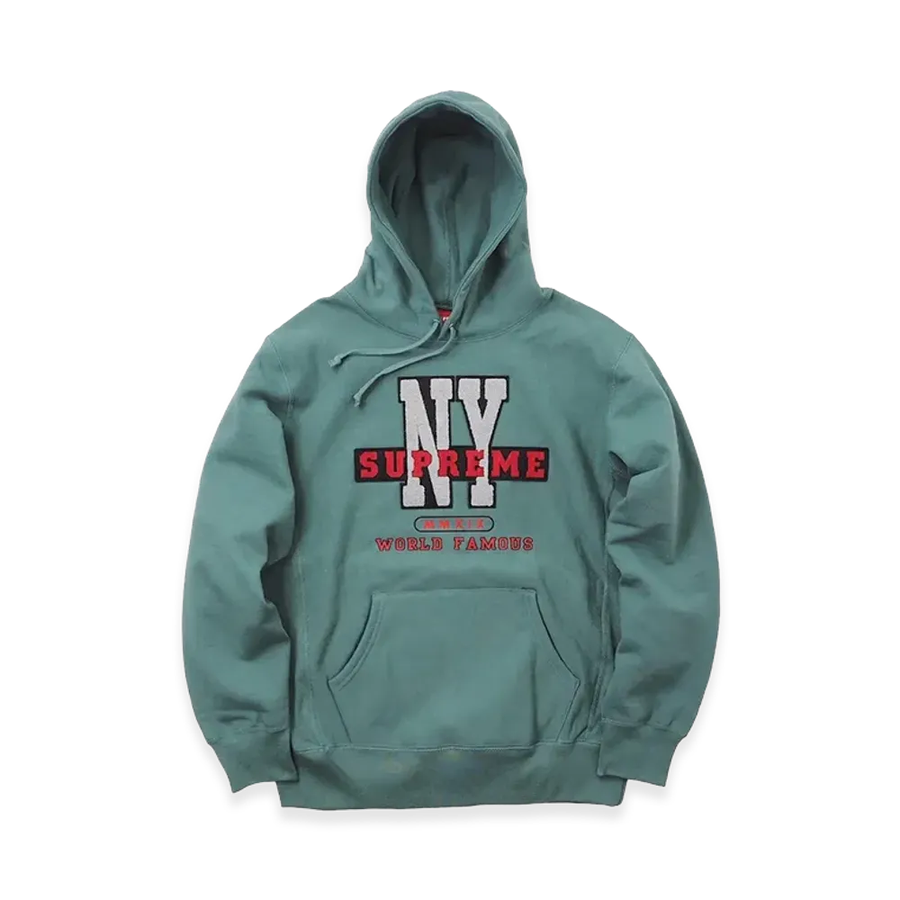 Supreme NY Hooded Sweatshirt (19FW) "Green"