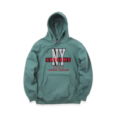 Supreme NY Hooded Sweatshirt (19FW) "Green"