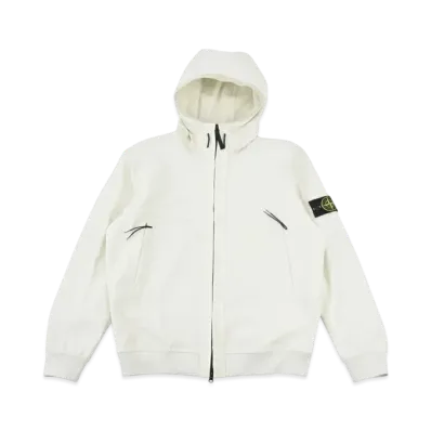 Stone Island Soft Shell-R E.Dye Technology In Recycled Polyester "Ivory" 8115Q0322