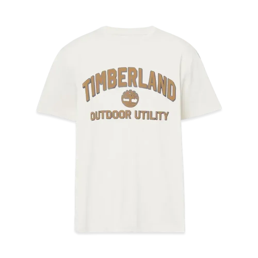 Timberland Men's Short Sleeve Logo Graphic Tee "Undyed"
