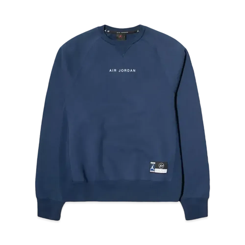 Air Jordan x Fragment Crewneck Sweatshirt "Navy"