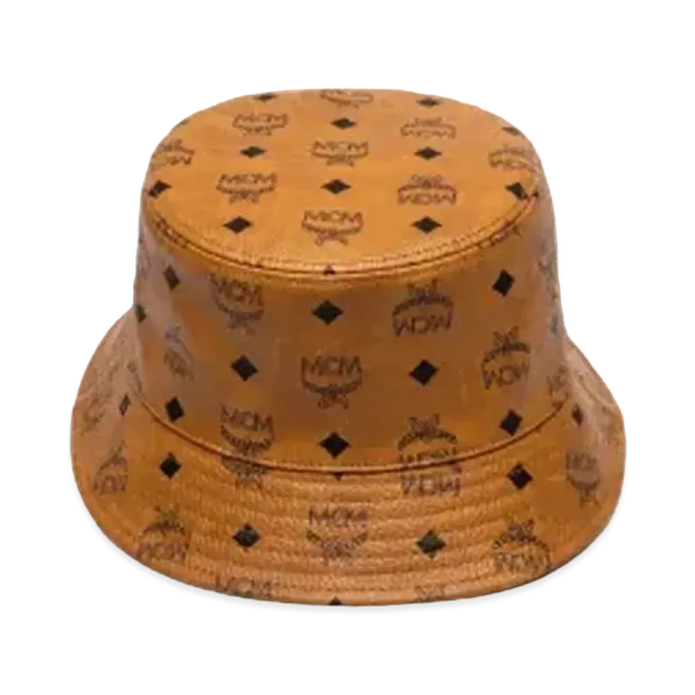 MCM Bucket Hat in Visetos "Cognac"