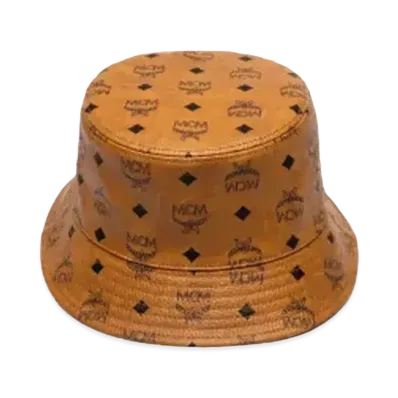 MCM Bucket Hat in Visetos "Cognac"