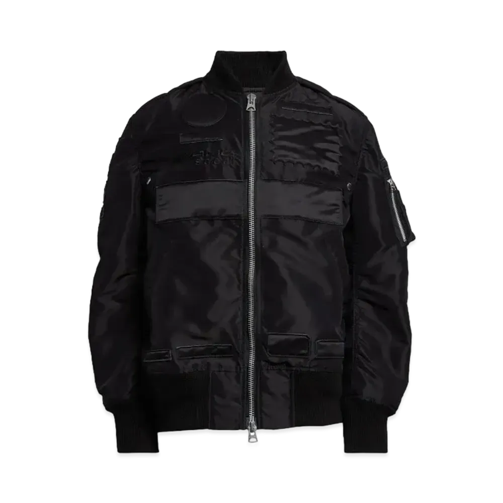sacai x Mercedes AMG Patch Nylon Bomber Jacket "Black"